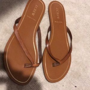 Jcrew Cognac Sandals